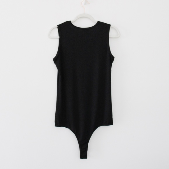 G. Label by Goop Amanda Rib Knit Bodysuit in Black - Picture 9 of 11